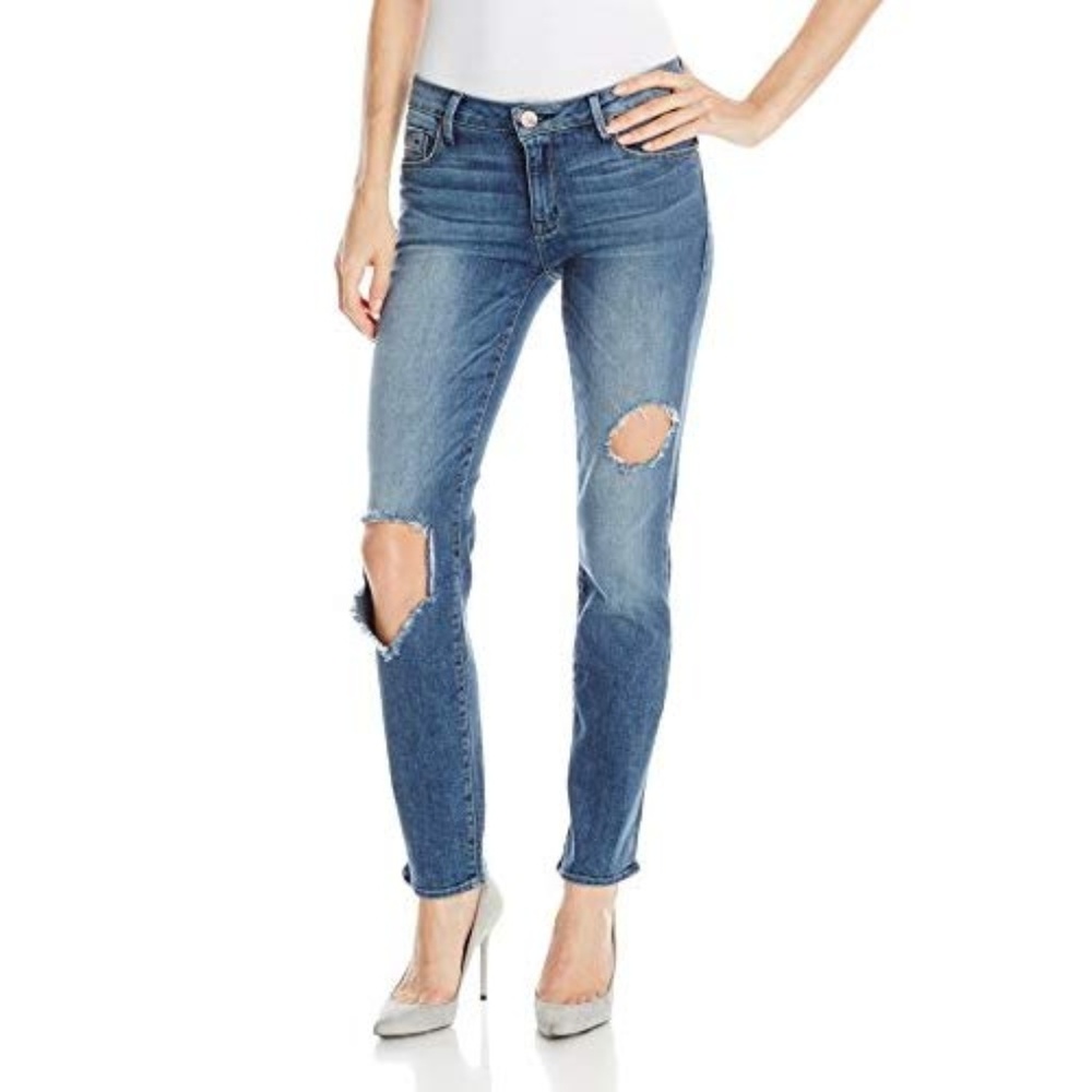 Denimocracy Sexy Straight Torn Jeans